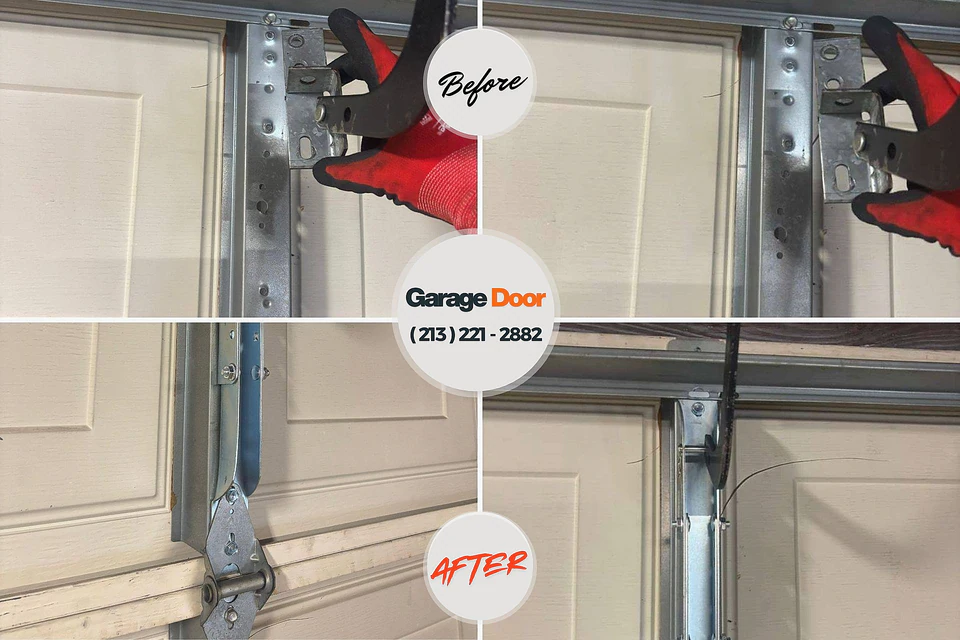 Before and after: garage door company Citrus Hills, FL